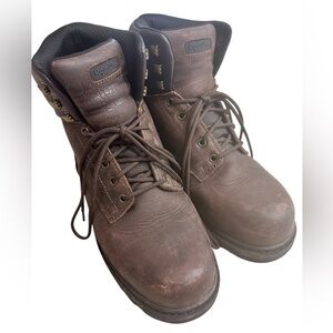 Men's RefrigiWear Brown Leather Cold Storage Boots Size 10